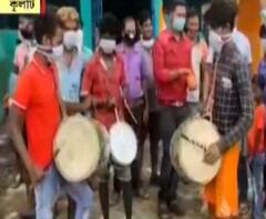 রামমন্দিরের ভূমিপুজো উপলক্ষে কুলটিতে লাড্ডু বিলি, আবির খেলা বিজেপি কর্মী-সমর্থকদের