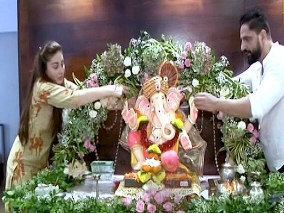 A look at Parag Tyagi & Shefali Jariwala's Ganpati celebrations