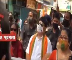 উত্তর ২৪ পরগনা: দুর্গানগরে অর্জুন সিংহর মিছিলে ঘিরে উত্তেজনা, পুলিশের সঙ্গে ধস্তাধস্তি