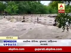 પોરબંદરના કુણવદર ગામ પાસે આવેલ પુલ પર ભરાયા પાણી, જુઓ વીડિયો