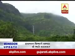 પંચમહાલના પાવાગઢમાં ધોધમાર વરસાદ, પર્વત પરથી શરૂ થયો ધોધ