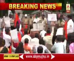 ABVP Protest | परीक्षा शुल्क परत करा या मागणीसाठी औरंगाबादमध्ये एबीव्हीपीचं आंदोलन