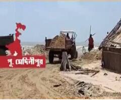 শঙ্করপুরে জলোচ্ছ্বাসে সমুদ্র বাঁধের ব্যাপক ক্ষতি! মেরামতির কাজে হাত লাগালেন স্থানীয়রাই