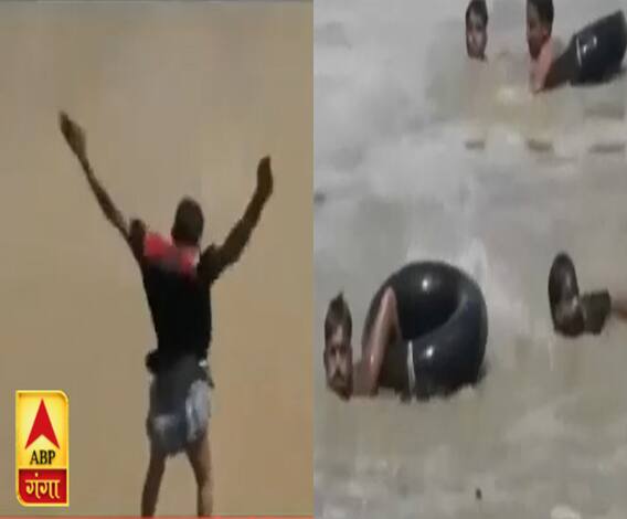 Ganga Prime: चंद पैसों की शर्त के लिए भूले जान की कीमत, रेलवे पुल से नदी में कूदने का Stunt Viral