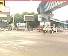 ৮ আগস্ট লকডাউন: নিস্তব্ধ পার্কসার্কাস সেভেন পয়েন্ট মোড়, এমন ছবি সত্যই বিরল