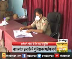 Fatehpur : आने वाले त्योहारों के लिए अलर्ट पर पुलिस ,बाकरगंज इलाके में पुलिस का फ्लैग मार्च
