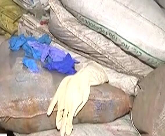 Used Handgloves selling | औरंगाबाद आणि भिवंडीमध्ये मध्ये वापरलेल्या हॅन्डग्लोव्हजचा मोठा साठा जप्त