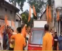 রামমন্দিরের ভূমিপুজো: লকডাউন উপেক্ষা করেই মাথাভাঙায় শোভাযাত্রা হিন্দু নাগরিক মঞ্চের