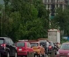 डोंबिवली- शिळफाटा मार्ग बनला 'ट्रॅफिक जंक्शन', 15 मिनिटांचं अंतर पार करण्यासाठी दीड तास