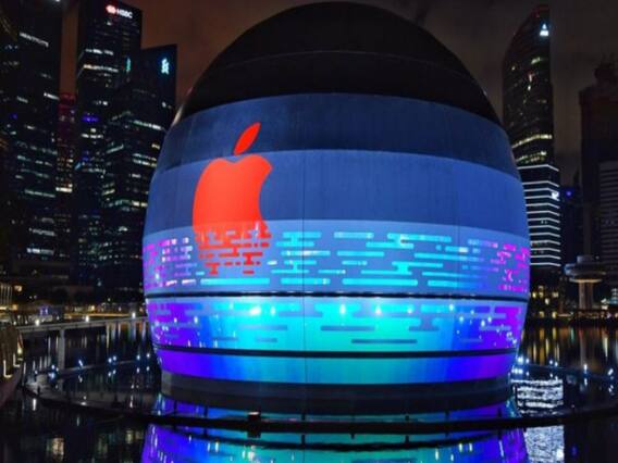 Take a look at 'floating' store of Apple in Singapore