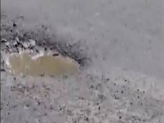 ચાણસ્માથી મહેસાણાના નેશનલ હાઇવે પર ઠેક ઠેકાણે ખાડા, જુઓ વીડિયો