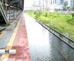 Water Logging | मुंबईत रुळावर पाणी साचल्याने लोकल वाहतूक सेवा ठप्प