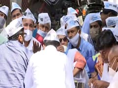 AAP workers from Bihar stage sit-in protest at Delhi office