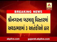 શ્રીનગરના બટમાલૂ વિસ્તારમાં અથડામણમાં 3 આતંકીઓ ઠાર, જુઓ વીડિયો