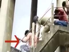 Haldwani: Honey Bees attack people climbed on tank to rescue councilor