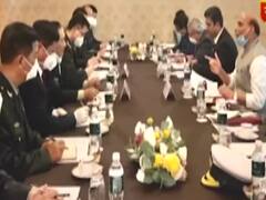 Meeting between India & China's Defence Ministers starts in Russia