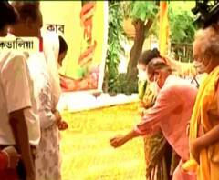 ৭৮’এ পা একডালিয়া এভারগ্রিনের দুর্গাপুজোর, রবিবার হল খুঁটিপুজো