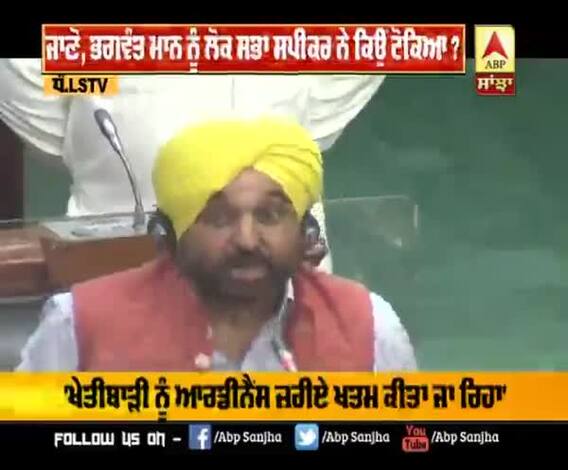 ਜਾਣੋ, Bhagwant Mann ਨੂੰ ਲੋਕ ਸਭਾ ਸਪੀਕਰ ਨੇ ਕਿਉਂ ਟੋਕਿਆ ?