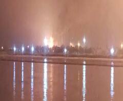 Fire at Surat ONGC | सूरतमध्ये ओएनजीसीच्या गॅस पाईपलाईनचा स्फोट;अग्निशमन दलाच्या 15 गाड्या घटनास्थळी