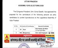 UP By Election: कांग्रेस ने किया दो उम्मीदवारों का एलान, इन्हें मिला टिकट