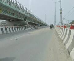 वाराणसी के इस फ्लाईओवर में कई गड्ढे, फरवरी में हुआ था उद्घाटन। Varanasi