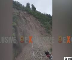 भारी भूस्खलन से मसूरी-देहरादून मार्ग फिर बंद। Landslide