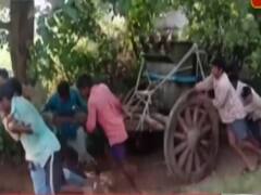 MP: Villagers carry transformer in bullock cart