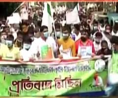 'গায়ের জোরে কৃষি বিল'-এর প্রতিবাদে টিএমসিপির মিছিল