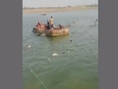 Rajasthan: Boat carrying 25 people & 10 bikes sinks while crossing Chambal river