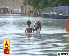 UP के 14 जिलों में बाढ़ से हाहाकार, 257 गांव पूरी तरह से जलमग्न| ABP Ganga