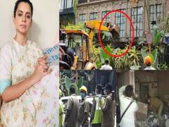 Kangana's sister Rangoli pays visit to Manikarnika Films post BMC's demolition drive | Full Coverage
