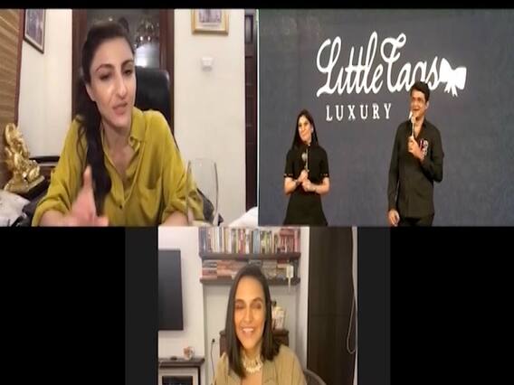 Soha Ali Khan and Neha Dhupia share a cute bond via their daughters