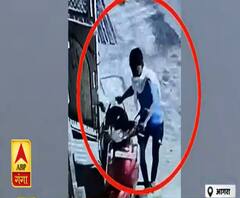 Agra : घर के बाहर खड़ी Activa का तोड़ा लॉक, चोरी का LIVE Video आया सामने| Poorab Paschim | ABP Ganga