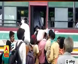 Hamirpur: Corona Act की जमकर उड़ी धज्जियां, बसों में ठसाठस भर कर बैठाए यात्री| Mudde ki baat