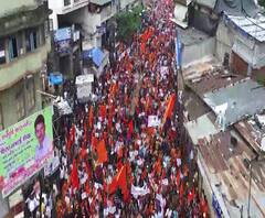 Maratha Andolan | मुंबईत 'एक मराठा लाख मराठा'चा गजर; मुंबईतील महत्वाच्या ठिकाणी ठिय्या आंदोलन