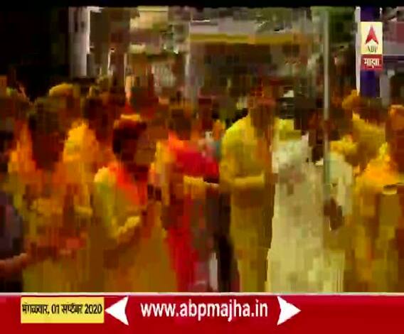 Pune Bhausaheb Rangari Ganpati | पुण्याच्या श्रीमंत भाऊसाहेब रंगारी गणपतीचं कृत्रिम हौदात विसर्जन