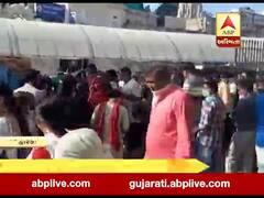 દ્વારકા મંદિર ચોકમાં મોટી સંખ્યામાં ભક્તો ઉમટતા ન જળવાયુ સોશિયલ ડિસ્ટન્સિંગ, જુઓ વીડિયો