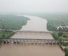 Godavari River | जायकवाडीच्या पाण्याने गोदावरी तुडूंब, ड्रोनच्या नजरेतून गोदामाई