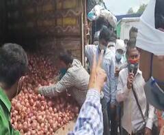 Onion Export Ban | लासलगाव बाजार समितीतील लिलाव शेतकऱ्यांनी बंद पाडले