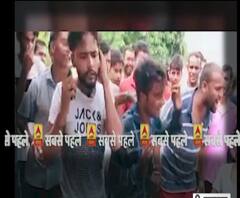 Muzaffarnagar - लूट कर भाग रहे बदमाशों की पिटाई