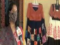 નવરાત્રિને ગણતરીના દિવસો બાકી, માસ્ક સાથે તૈયાર કર્યા કપડા, જુઓ વીડિયો 