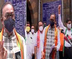 नागपुरात चंद्रशेखर बावनकुळेंच्या नेतृत्त्वात भाजपचं आंदोलन, पूरग्रस्तांना दिली जाणारी मदत तुटपुंजी असल्याचा आरोप