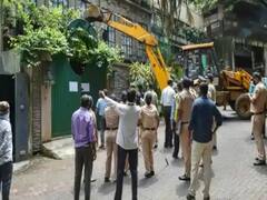 Kangana Ranaut के तोड़े गए ऑफिस के बाहर काफी संख्या में पुलिस तैनात