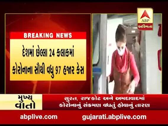 દેશમાં કોરોનાના કેસમાં સતત વધારો, કોરોનાના કુલ કેસની સંખ્યા 46 લાખને પાર, જુઓ વીડિયો