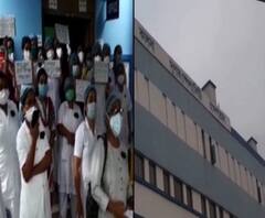 'সদ্যোজাতের মৃত্যুর পর লাগাতার হুমকি পরিবারের ', নিরাপত্তা জোরদারের দাবিতে কালনা সুপার স্পেশালিটি হাসপাতালে বিক্ষোভে নার্সরা