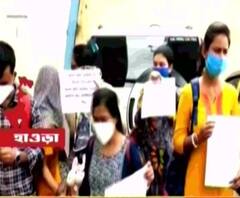 হাওড়া: রেজিস্ট্রেশন না পেয়ে বিক্ষোভে ভিন রাজ্যের ডিগ্রিধারী নার্সিং স্টাফরা, পোস্টার নিয়ে নবান্নের সামনে জমায়েত