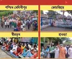 কেন্দ্রের বিরুদ্ধে আর্থিক বঞ্চনার অভিযোগ, কলকাতা-সহ জেলায় বিক্ষোভ তৃণমূলের