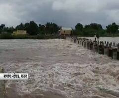 Satara Rain Update | साताऱ्यात पावसाचं थैमान, माणगंगा नदीला महापूर, नदीकाठच्या शेतीचं नुकसान 