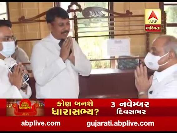 રાજકોટમાં અમિત ચાવડા, રાજીવ સાતવ અને નીતિન પટેલ અચાનક સામે સામે મળી જતા એકબીજાને કર્યા નમસ્કાર