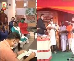 বিজেপির দুর্গাপুজোর অদূরেই তৃণমূলের 'ব্রাহ্মণ সম্মান', পুজোর মুখে সরগরম রাজনীতি